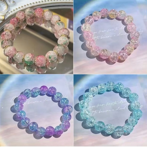 Jewelry - 🎊HP🎊Gradient Color Glass Bracelets SOLD INDIVIDUAL